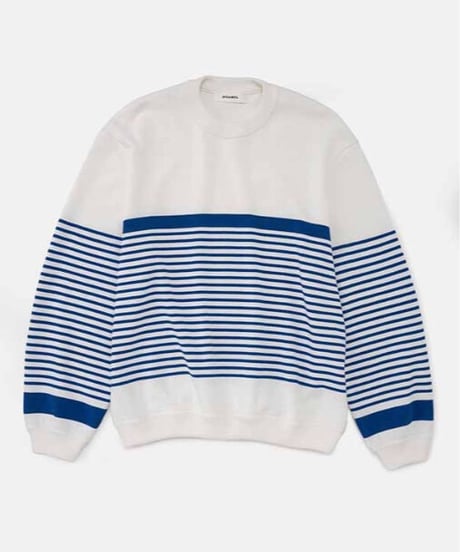DIGAWEL  Border Sweater【BLUE】