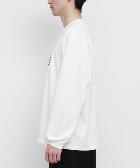 DIGAWEL Statement L/S T-shirt【WHITE】