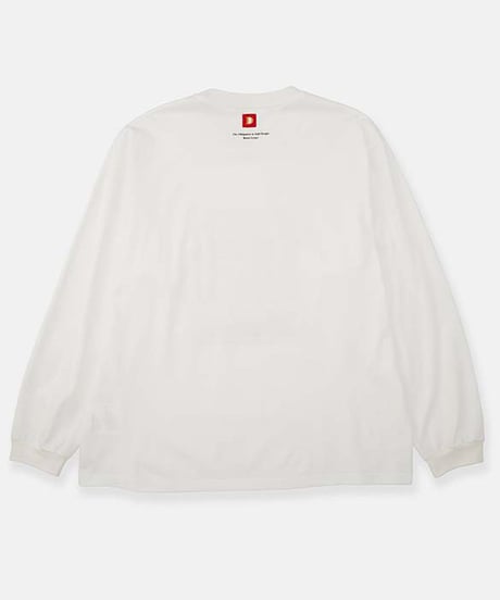DIGAWEL Statement L/S T-shirt【WHITE】