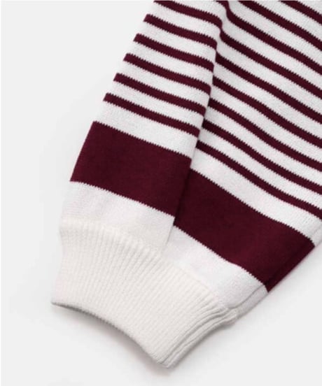 DIGAWEL  Border Sweater【BURGUNDY】