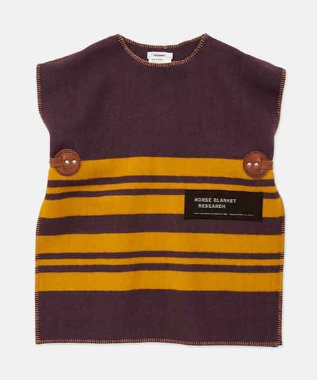 DIGAWEL  Horse Blanket Vest【MUSTARD/PURPLE】