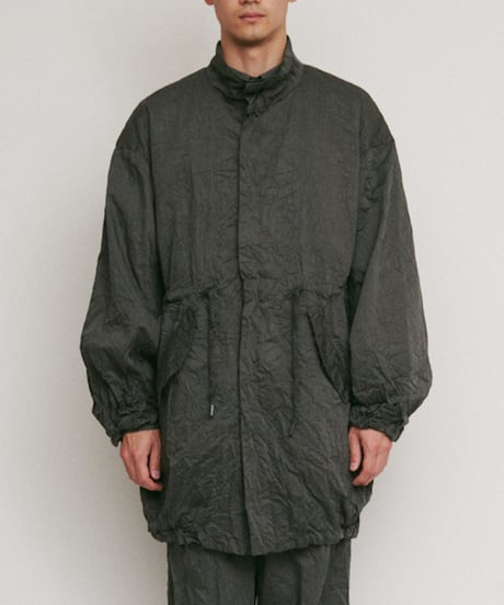 DIGAWEL Loose coat (crease finish)【GRAY】