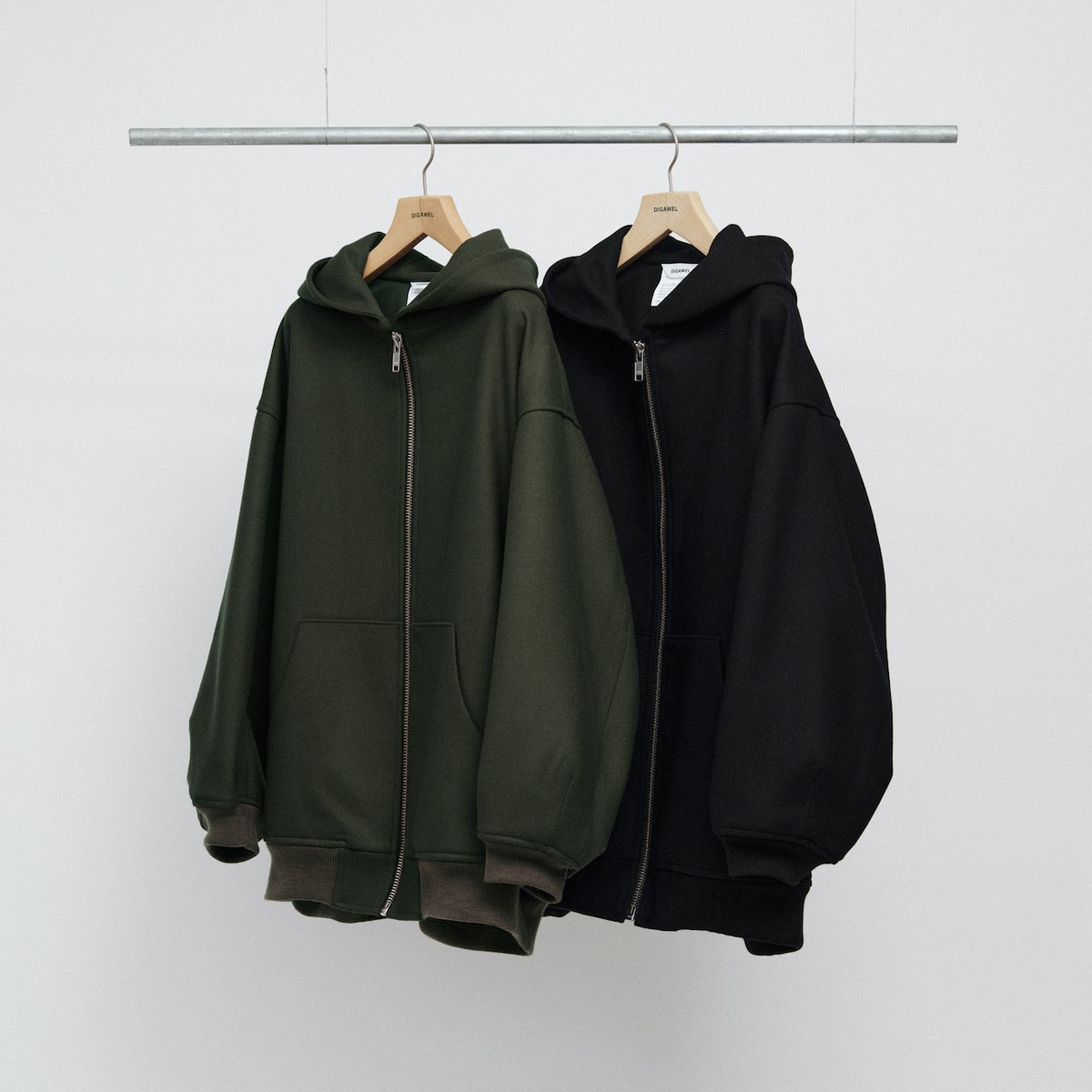DIGAWEL Active hoodie jacket【BROWN】 | welles