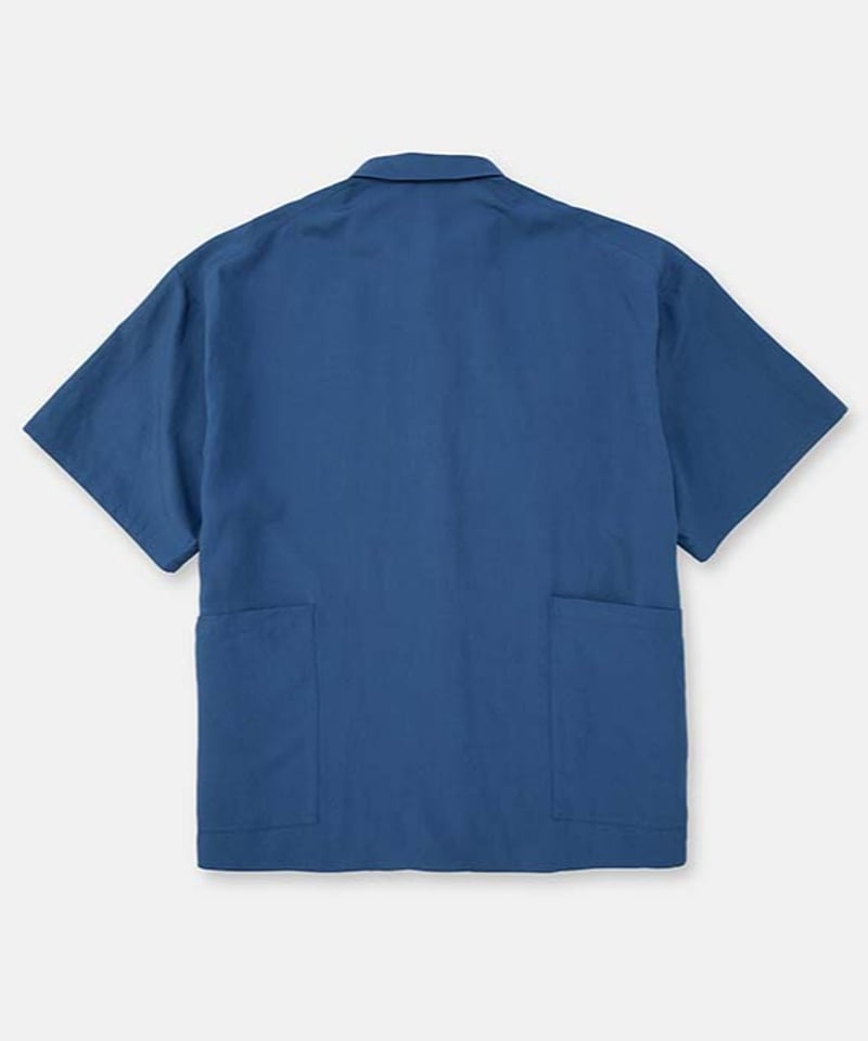 DIGAWEL Side pocket S/S shirt ②【NAVY】 | welles