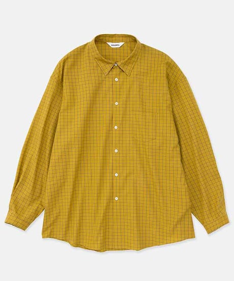 DIGAWEL  Oversized Shirt ① check【MUSTARD】