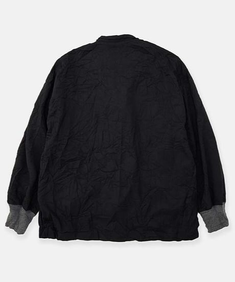 DIGAWEL Cuff rib shirt (crease finish)【C.GRAY】