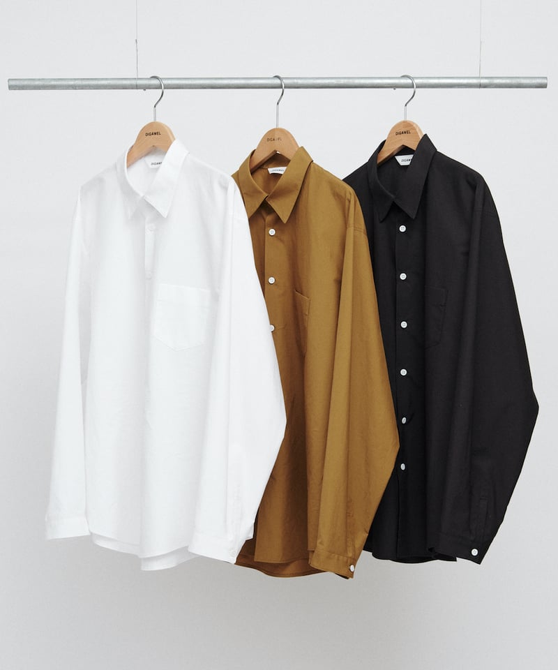 digawel standard 後染シャツ black サイズ2 美品 希少 DIGAWEL Shirt (generic)【BLACK】 | welles