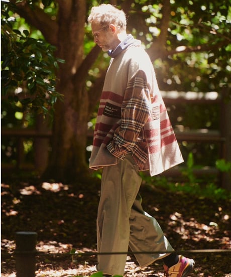 DIGAWEL  Horse Blanket Vest【GRAY/BURGUNDY】