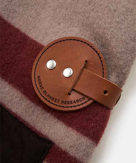 DIGAWEL  Horse Blanket Vest【GRAY/BURGUNDY】