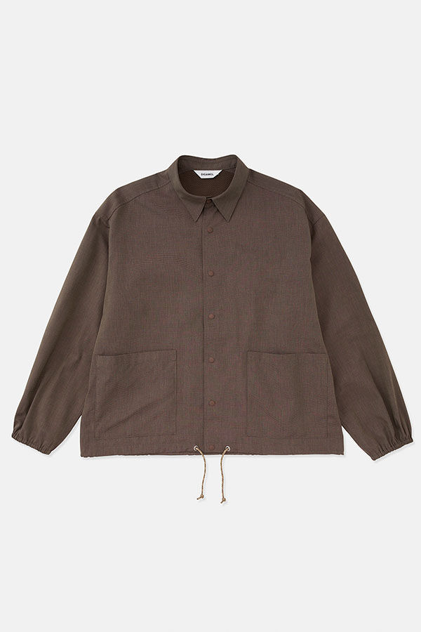 DIGAWEL Coach L/S Shirt jacket【BROWN】