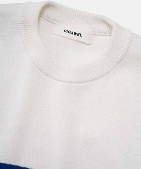 DIGAWEL  Border Sweater【BLUE】