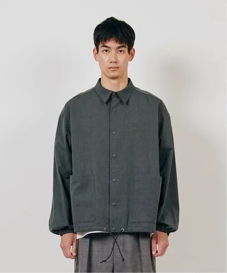 DIGAWEL  Coach L/S Shirt jacket【BLACK】