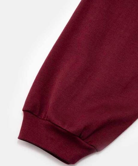 DIGAWEL  Mock neck L/S T-shirt【BURGUNDY】