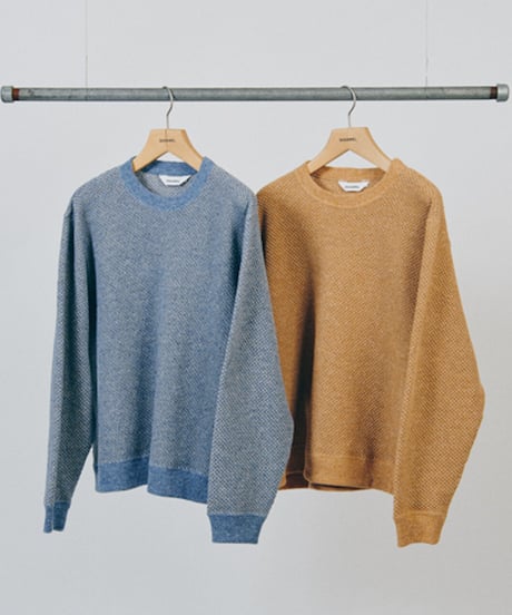 DIGAWEL  Hexagonal Patterns Sweatshirt【SAX】