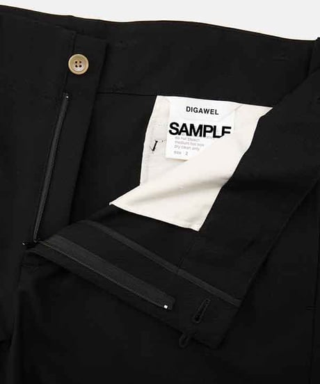 DIGAWEL Belt pants ② twill【BLACK】