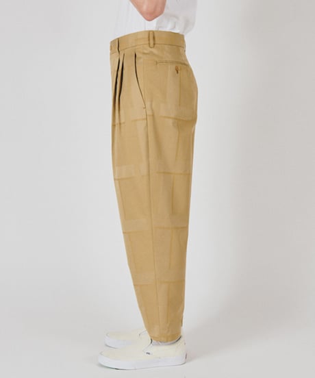 DIGAWEL  2 Tuck Tapered Pants【BEIGE】