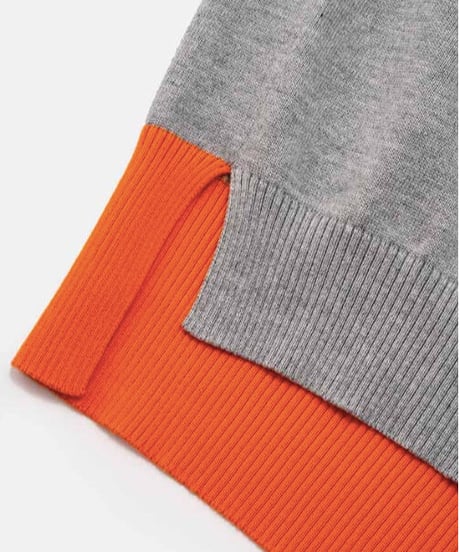 DIGAWEL  Colour Scheme Rib Sweater【GRAY】