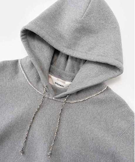 DIGAWEL  Reverse weave Hoodie【GRAY】