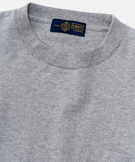 DIGAWEL × J.PRESS「CRST」CRST Pocket Long Sleeve Tshirts【GRAY】