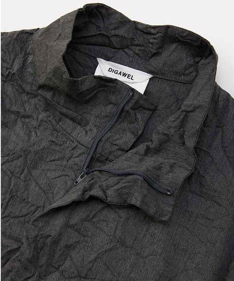 DIGAWEL Loose coat (crease finish)【GRAY】