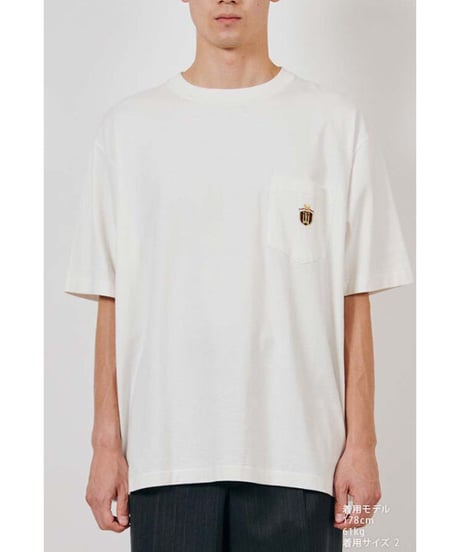 DIGAWEL × J.PRESS「CRST」 Pocket T-shirts【WHITE】