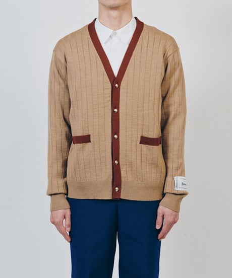 DIGAWEL  Rib Cardigan【CAMEL】