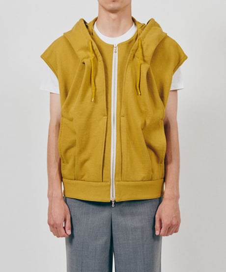 DIGAWEL  Hoodie vest ( URU TOKYO×DIGAWEL )【MASTARD】