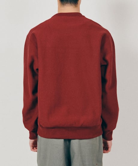 DIGAWEL  Reverse weave Sweatshirt【MAROON】