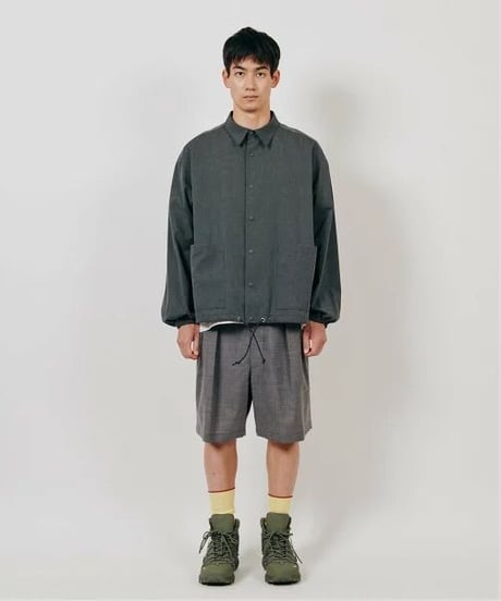 DIGAWEL  Coach L/S Shirt jacket【BLACK】