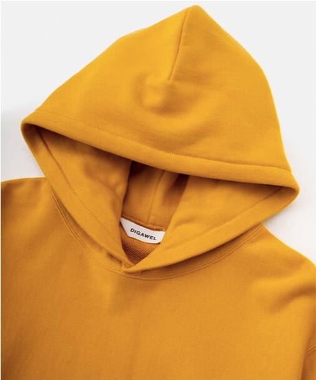 DIGAWEL  Reverse Weave Hoodie【MASTARD】