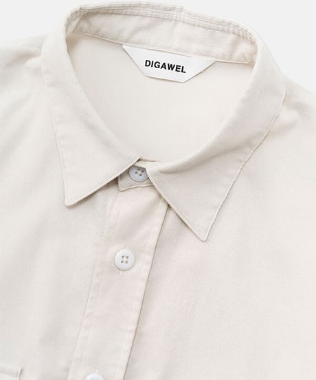 DIGAWEL  Corduroy Shirt【WHITE】