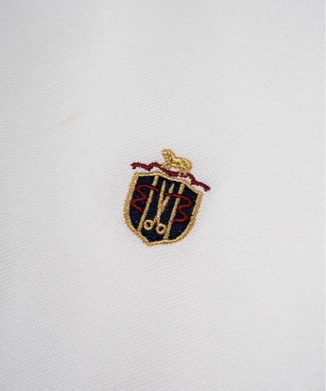 DIGAWEL × J.PRESS「CRST」 Polo Shirts【WHITE】