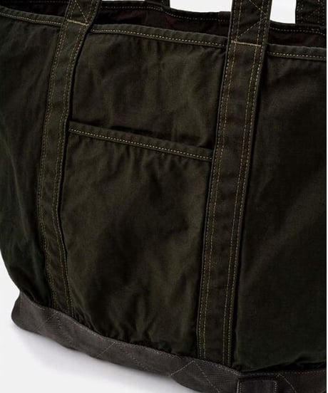 DIGAWEL  Garment Dye Vinyl Tote Bag (M)【OLIVE】