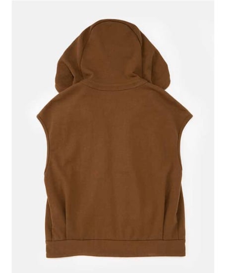 DIGAWEL  Hoodie vest ( URU TOKYO×DIGAWEL )【BROWN】
