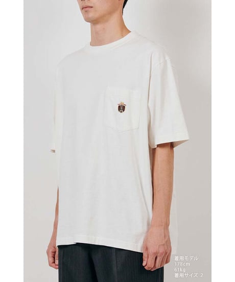 DIGAWEL × J.PRESS「CRST」 Pocket T-shirts【WHITE】
