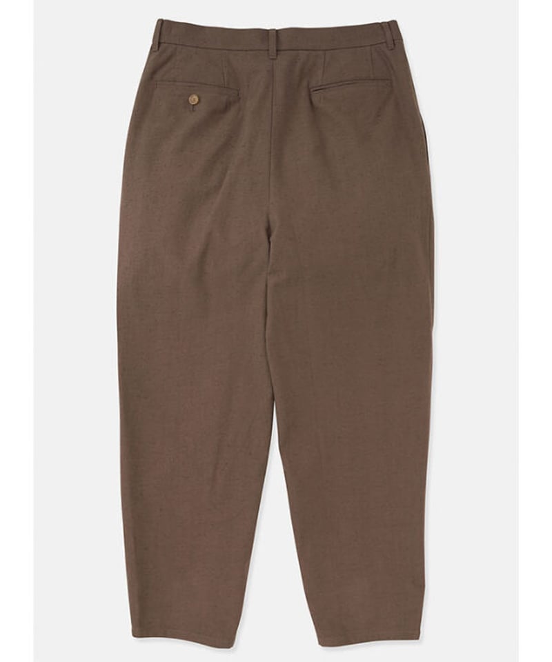 DIGAWEL 2 Tuck Tapered Pants【BROWN】 | welles