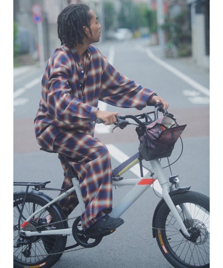 DIGAWEL Wide Lounge Pants【NAVY/RED】