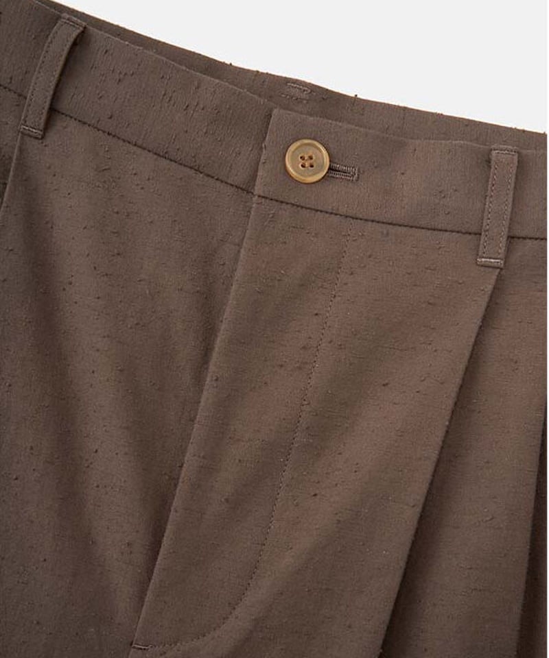 DIGAWEL 2 Tuck Tapered Pants【BROWN】 | welles