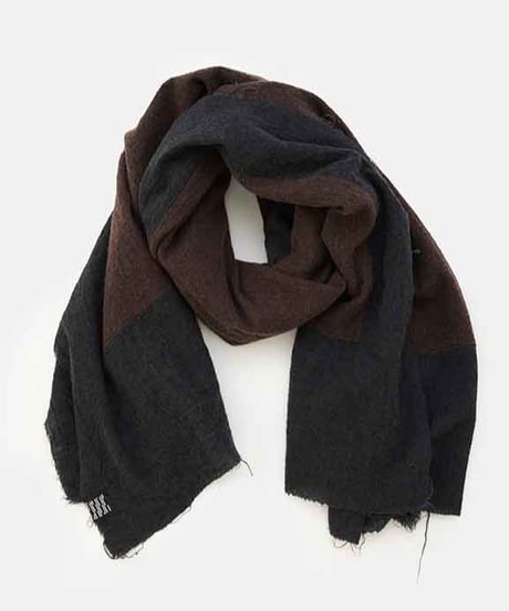 DIGAWEL Stole (fulling/milling)【C.GRAY/BROWN】