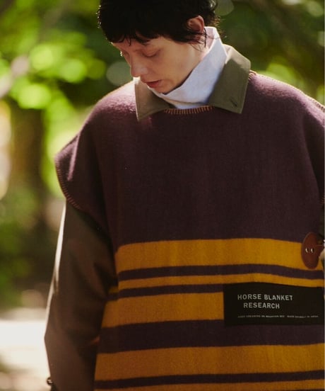 DIGAWEL  Horse Blanket Vest【MUSTARD/PURPLE】