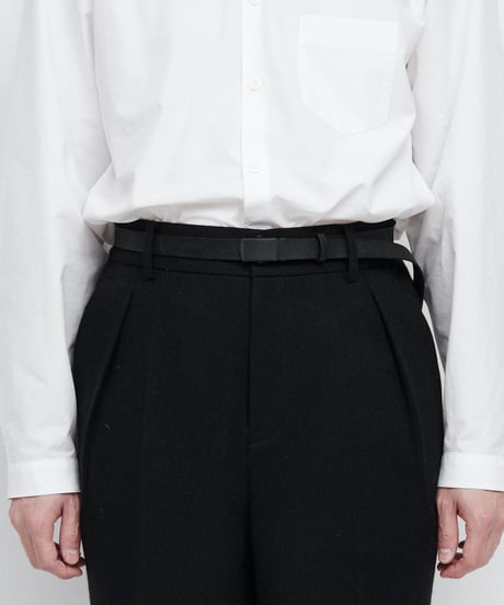 DIGAWEL Leather Slide Belt【BLACK】
