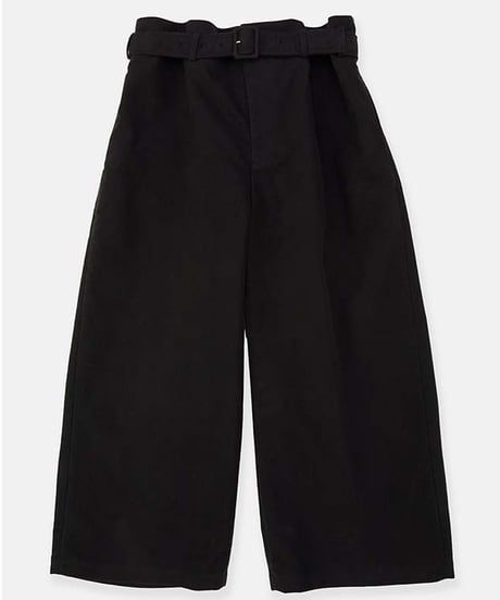 DIGAWEL Belt pants ① moleskin【BLACK】