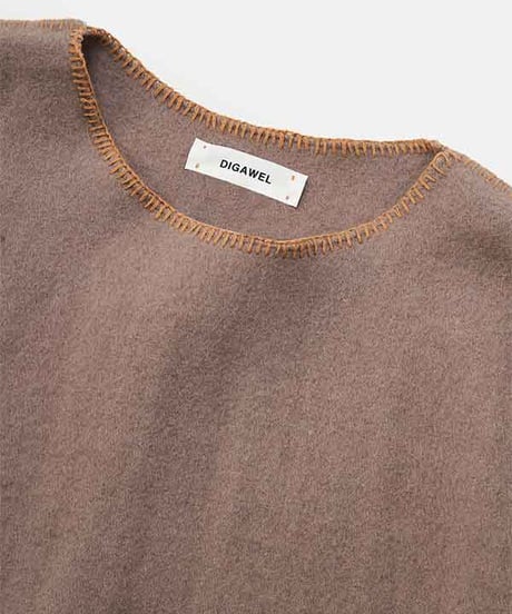 DIGAWEL  Horse Blanket Vest【GRAY/BURGUNDY】