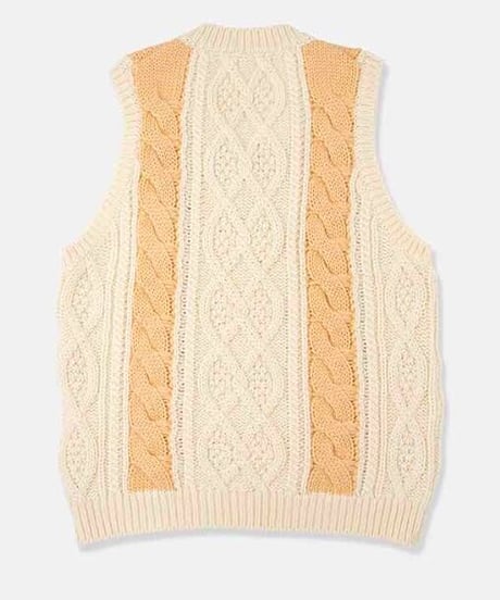 DIGAWEL  Cable Stitch Vest【WHITE】