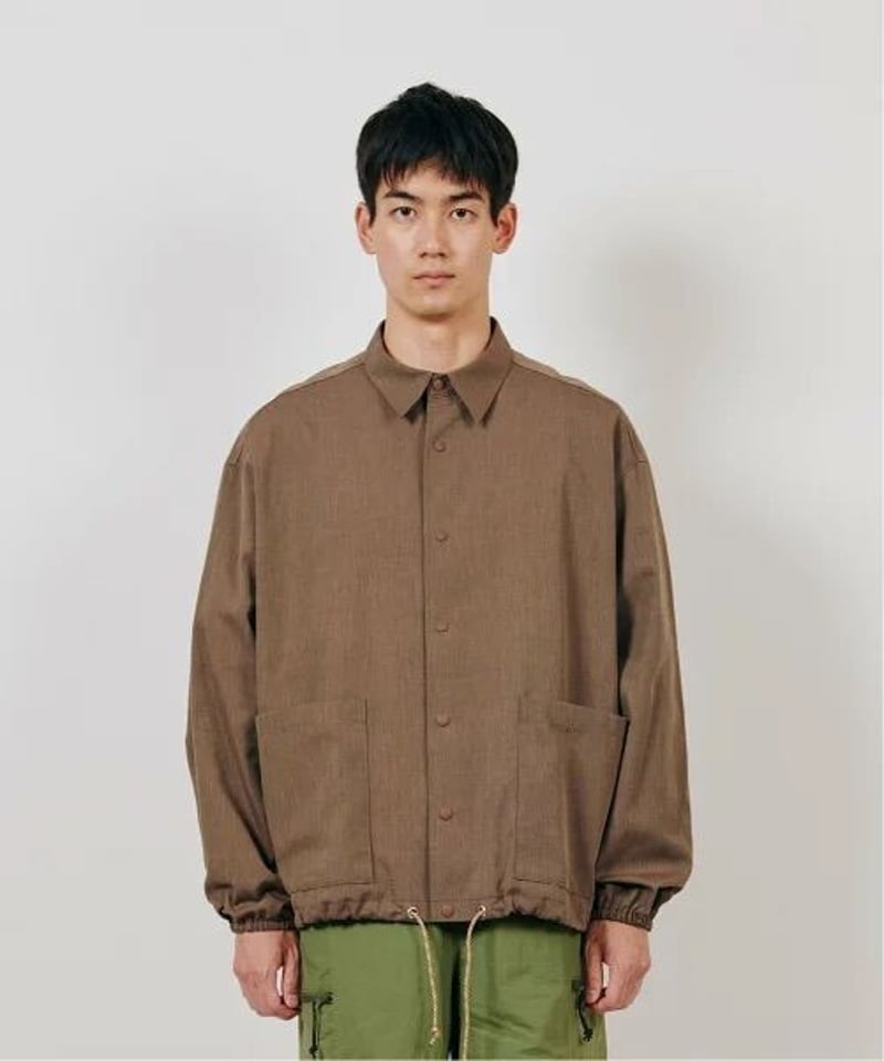 PASS THE MIC コーチジャケット Lサイズ El.Brown PASS THE MIC コーチジャケット Lサイズ El.Brown BROWN by 2-tacs