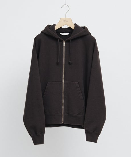 DIGAWEL Zip up hoodie (fade)【FADE BLACK】