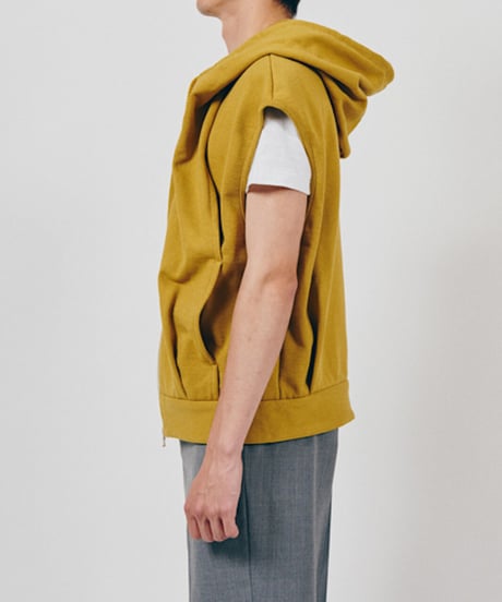 DIGAWEL  Hoodie vest ( URU TOKYO×DIGAWEL )【MASTARD】