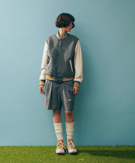 URU TOKYO×DIGAWEL  Varsity Jacket【GRAY】