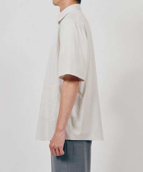 DIGAWEL  S/S Shirt  ② broadcloth【SKY GRAY】
