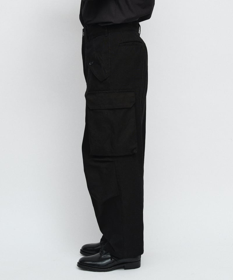 DIGAWEL Field cargo pants (garment dye)【BLACK】